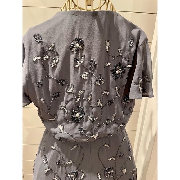 NWOT Anthropologie BHLDN Hydrangea Plymouth Wrap Dress, size 6 - Picture 13 of 16